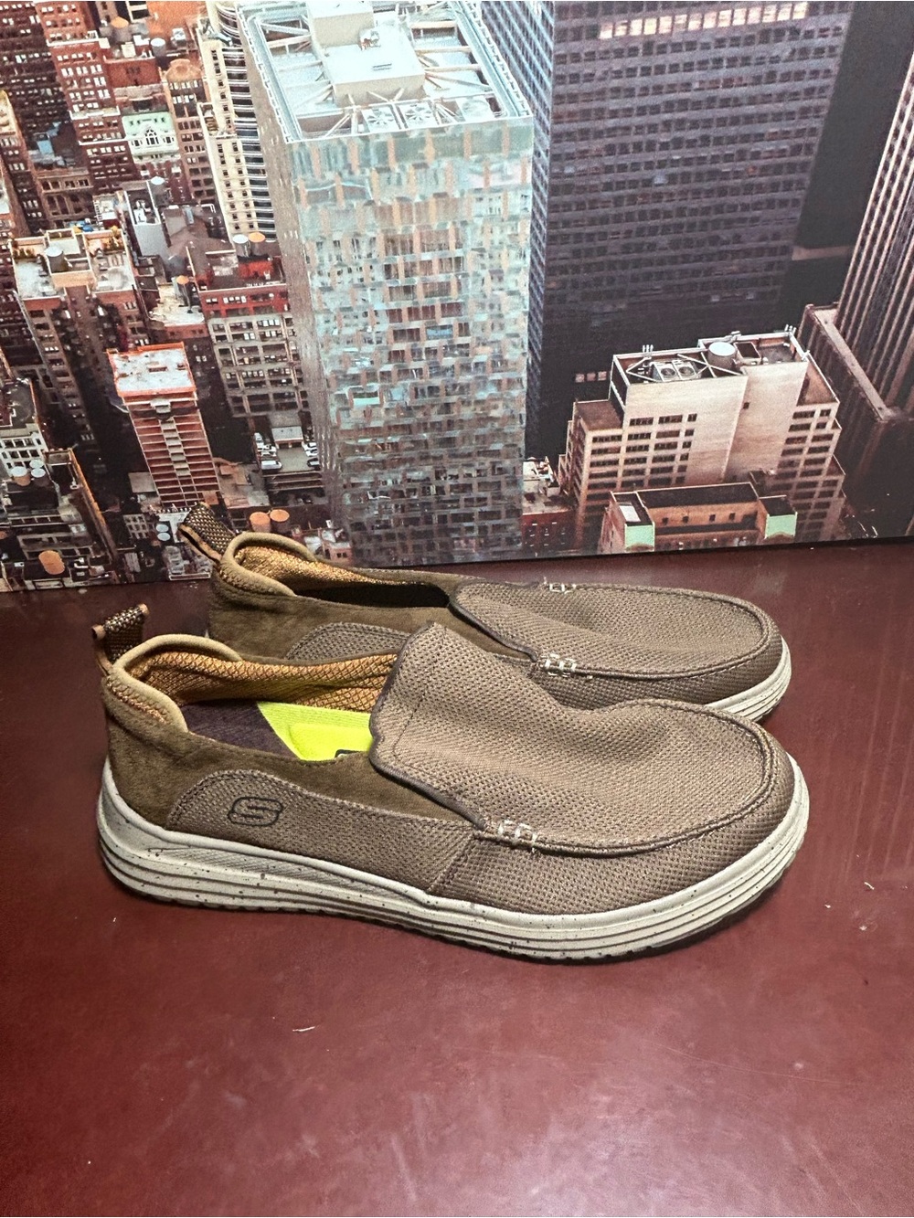 Skechers Slip-On Casual Men’s Shoes in Brown